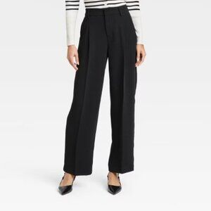 a new day black wide leg dress pant